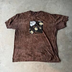 Beatles y2k Brown Tee Mens size XXL